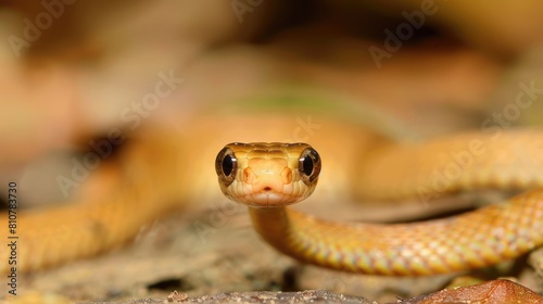 The Brahminy blindsnake a minute creature slithers along the ground making it one of the rarest snakes worldwide photo
