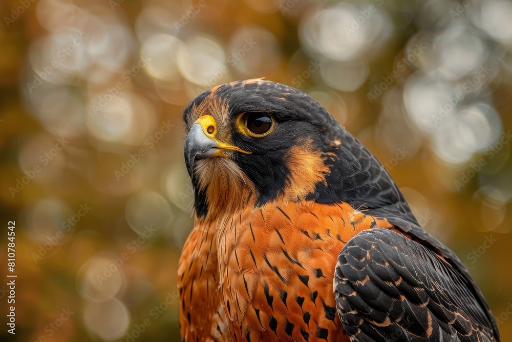 Close-up portrait of a majestic hawk Close-up portrait of a majestic hawk