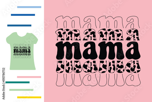  Cow mama t shirt design