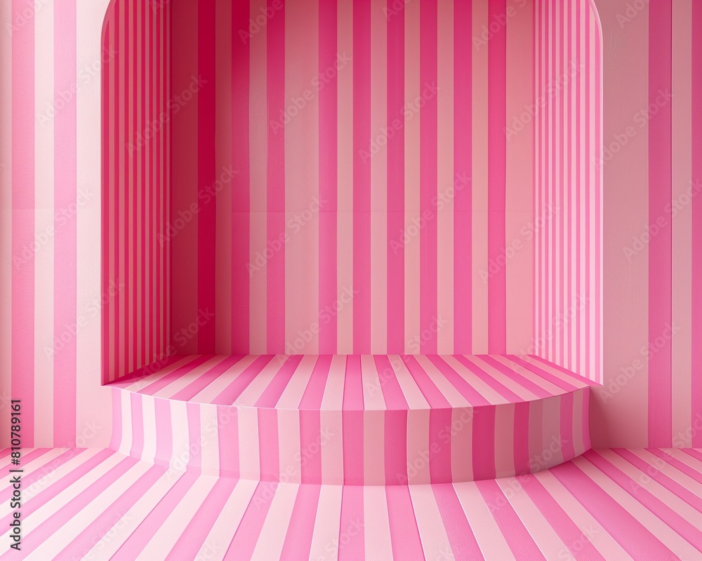 a pink striped backdround
