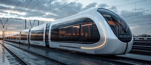 Discuss the modular design of the high-speed EV train, allowing for flexibility in configuration and future upgrades.