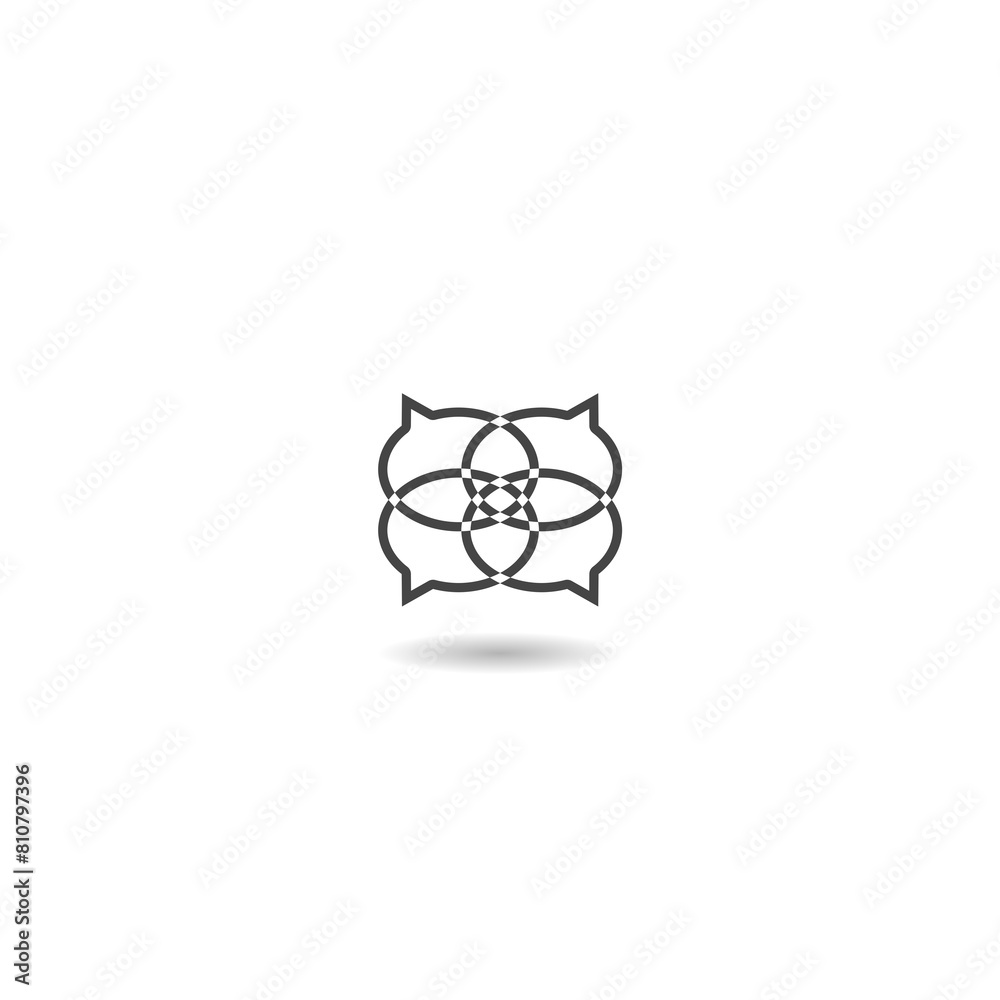 Chat logo icon with shadow Chat logo icon with shadow