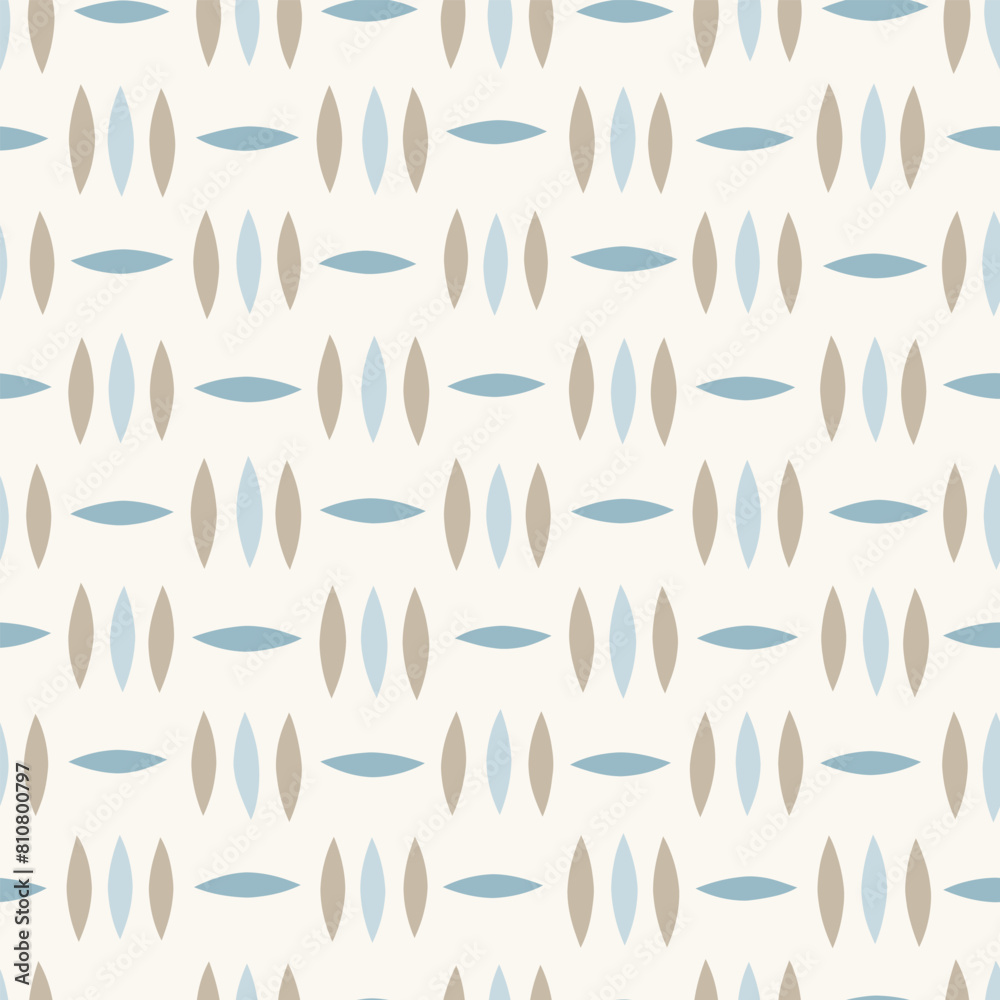 Fototapeta premium Seamless hand drawn pattern. Abstract background with hand drawn doodle shapes.