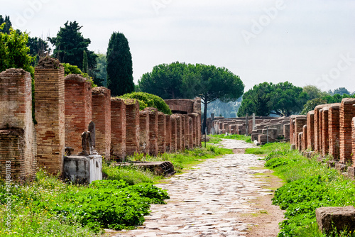 Buildings in Ostio Antica near Rome.