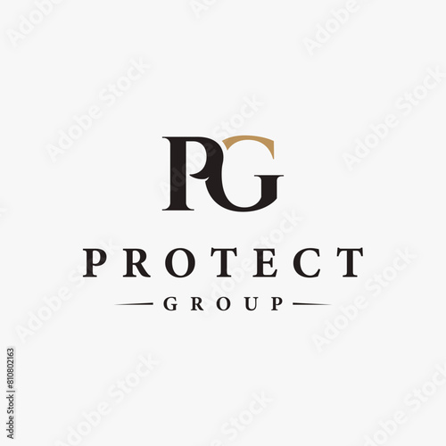 P an G letter logo icon, infinity PG letter logo icon vector template on white background