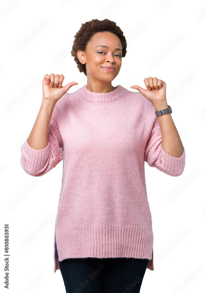 Beautiful young african american woman over isolated background looking confident with smile on face, pointing oneself with fingers proud and happy. Beautiful young african american woman over isolated background looking confident with smile on face, pointing oneself with fingers proud and happy.