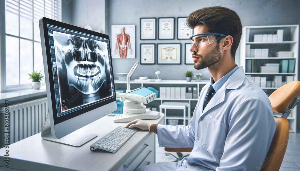 © ZaStock - Dentist explaining tooth x-rays to patient © ZaStock - Dentist explaining tooth x-rays to patient