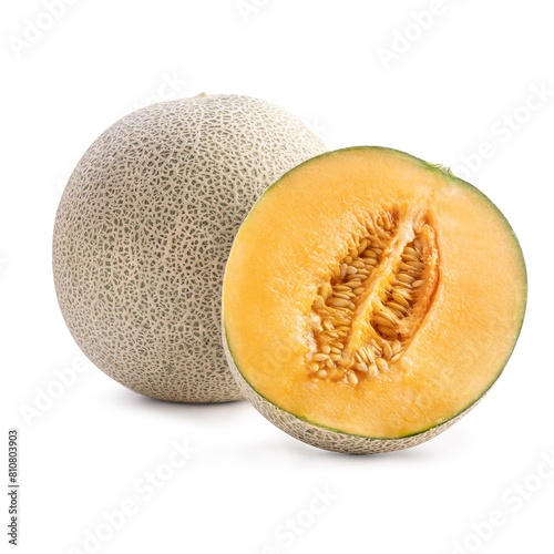 Melon isolated on white background 