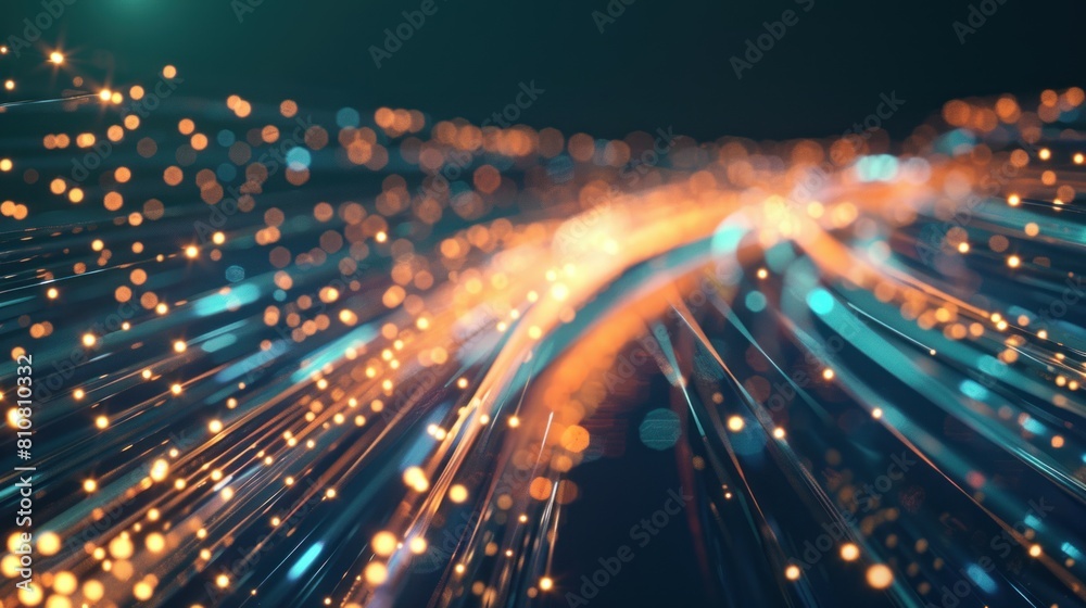futuristic background. Fiber optic light lines, speed lines, data transmission, high-speed internet futuristic background. Fiber optic light lines, speed lines, data transmission, high-speed internet
