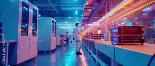 The modern electronics research and development facility is more than just a lab; it houses engineers and scientists who discuss designs for industrial PCBs, new generation silicon microchips,