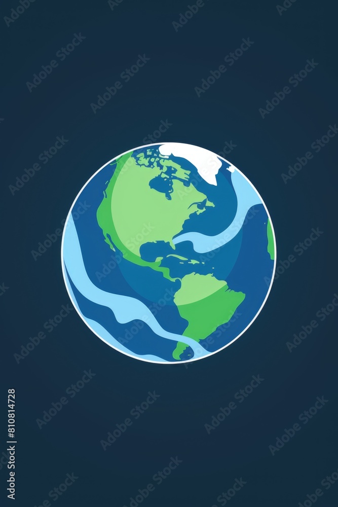 Obraz premium Colorful Earth Globe