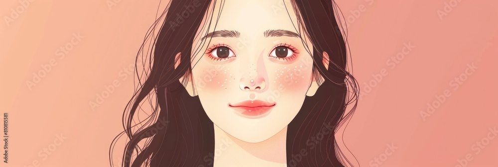 Cheerful Young Woman with a Gentle Smile and Casual Style Cheerful Young Woman with a Gentle Smile and Casual Style