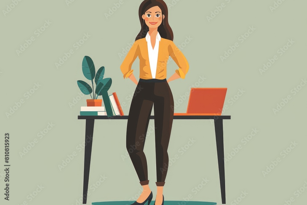 Confident Professional Woman in Modern Office Confident Professional Woman in Modern Office