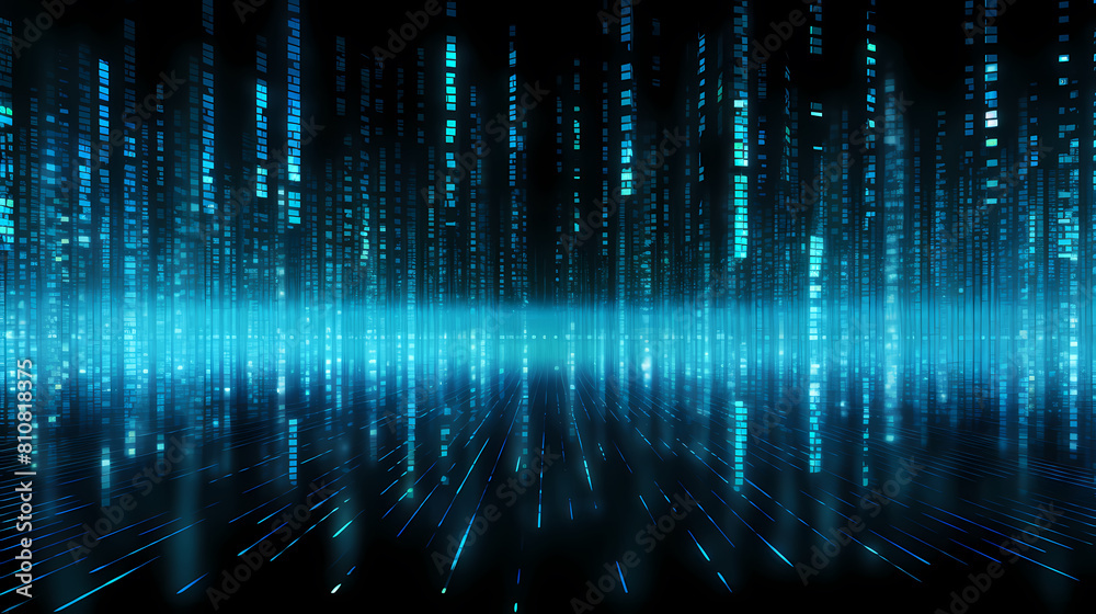 blue glowing binary code blue glowing binary code