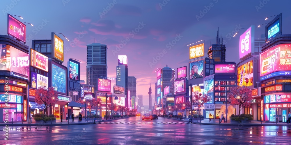 A surreal 3D cartoon city where buildings are composed of trending consumer electronics products, with friendly robot A surreal 3D cartoon city where buildings are composed of trending consumer electronics products, with friendly robot