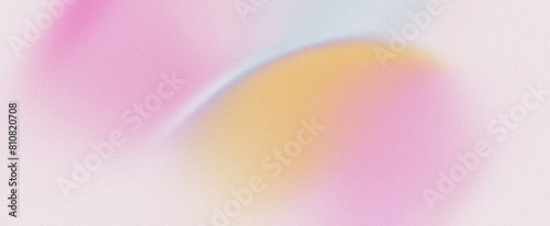 Beautiful color gradient background with noise. Abstract pastel holographic blurred grainy gradient banner background texture Colorful digital grain soft noise effect, Vintage, Retro.