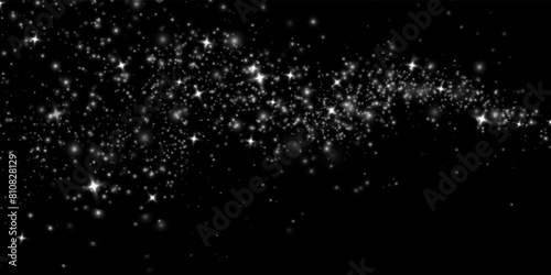 Festive white glowing dust png. Magical shimmering or flying cloud in glowing dust. Dust for holiday decorations  Discount Merry Christmas  Sale  discount  banner. Beautiful holiday flyer template.