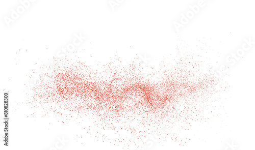 The vector illustration depicts a dynamic splatter of chili powder, dried pepper, spicy paprika, and other seasonings. Png.	
