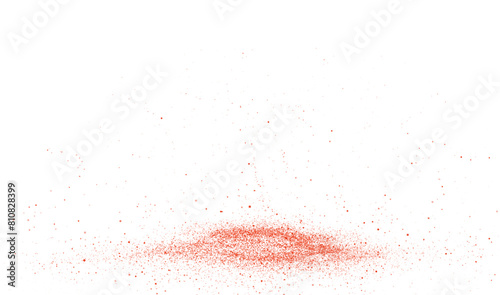 The vector illustration depicts a dynamic splatter of chili powder, dried pepper, spicy paprika, and other seasonings. Png.	
