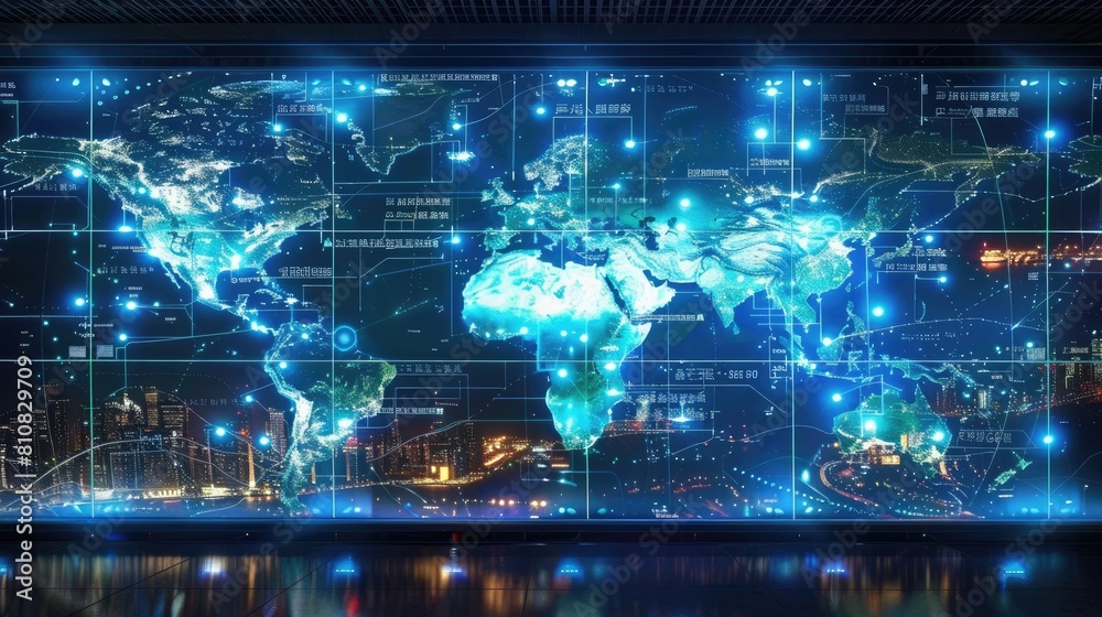 a logistics company through a captivating advertising screen featuring images of cargo aircraft and cargo ships in operation. a logistics company through a captivating advertising screen featuring images of cargo aircraft and cargo ships in operation.