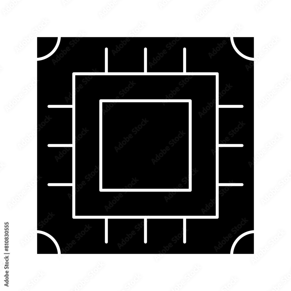 CPU Processor Glyph CPU Processor Glyph