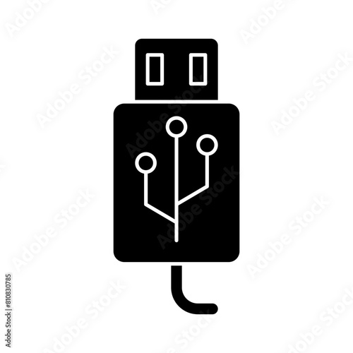 USB Cable Connector Glyph