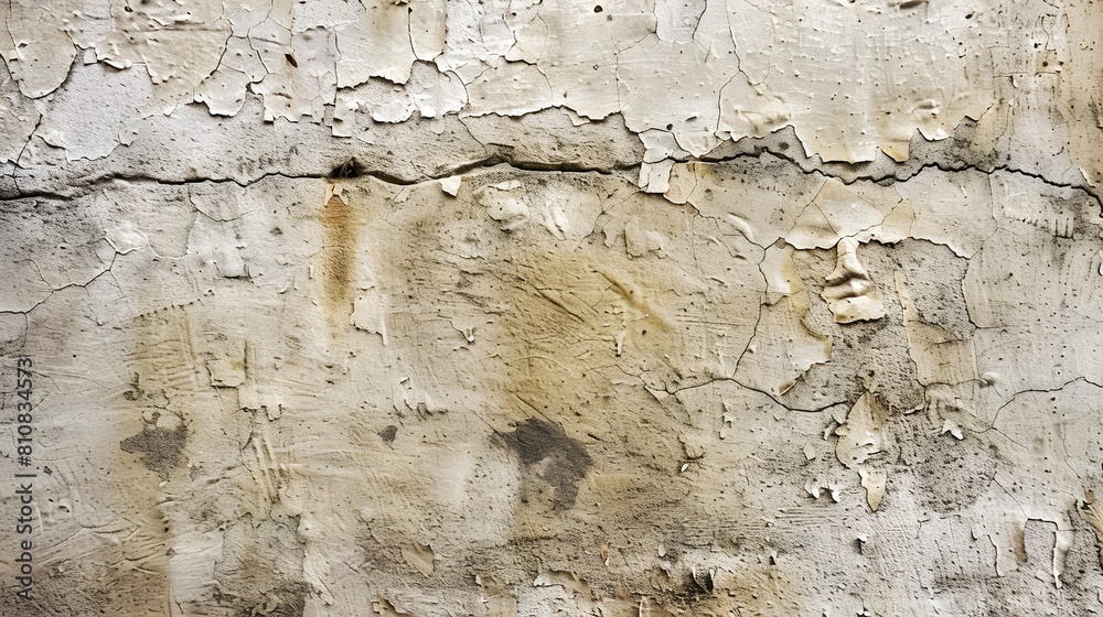 Fototapeta premium Peeling and Cracked Plaster Wall Texture Background