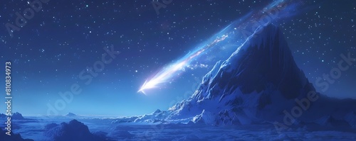 Glowing Meteor Streaks Acro...