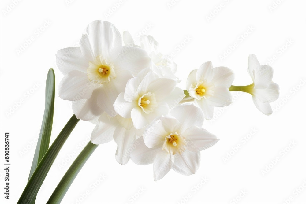 A bunch of white flowers in a vase, perfect for home decor A bunch of white flowers in a vase, perfect for home decor