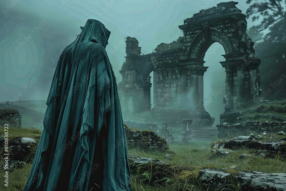 Shadowed Rogue: Ancient Ruins' Stealthy Passage Shadowed Rogue: Ancient Ruins' Stealthy Passage