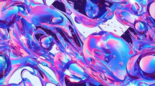 seamless pattern of modern abstrack acid liquid  background for fabric design, art print, textiles, wallpaper, and more