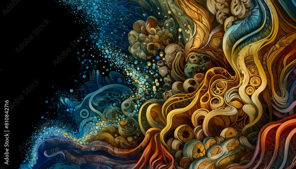 Artistic Interpretation of Cellular Structures Under Microscope
Artistic Interpretation of Cellular Structures Under Microscope