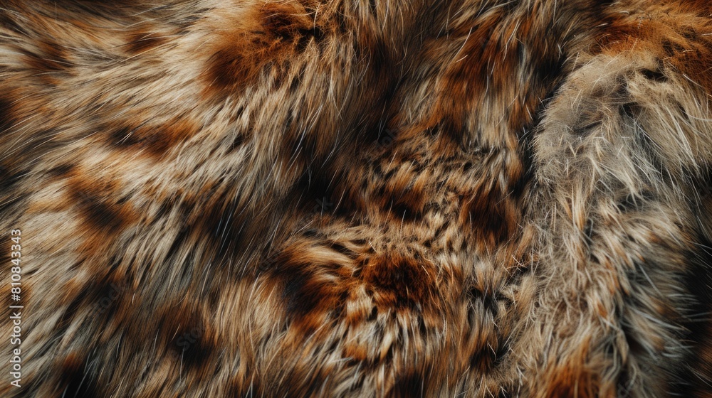 Close-up shot of leopard print fur, perfect for fashion or animal-themed projects
