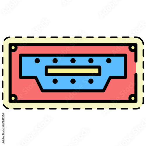 Cable Connector Sticker Style