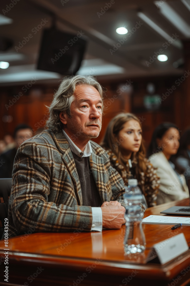 Man leading seminar at world press freedom day