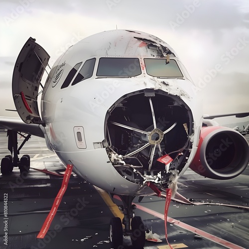 Airlines plane hits parked aircraft at airport and is destroyed
