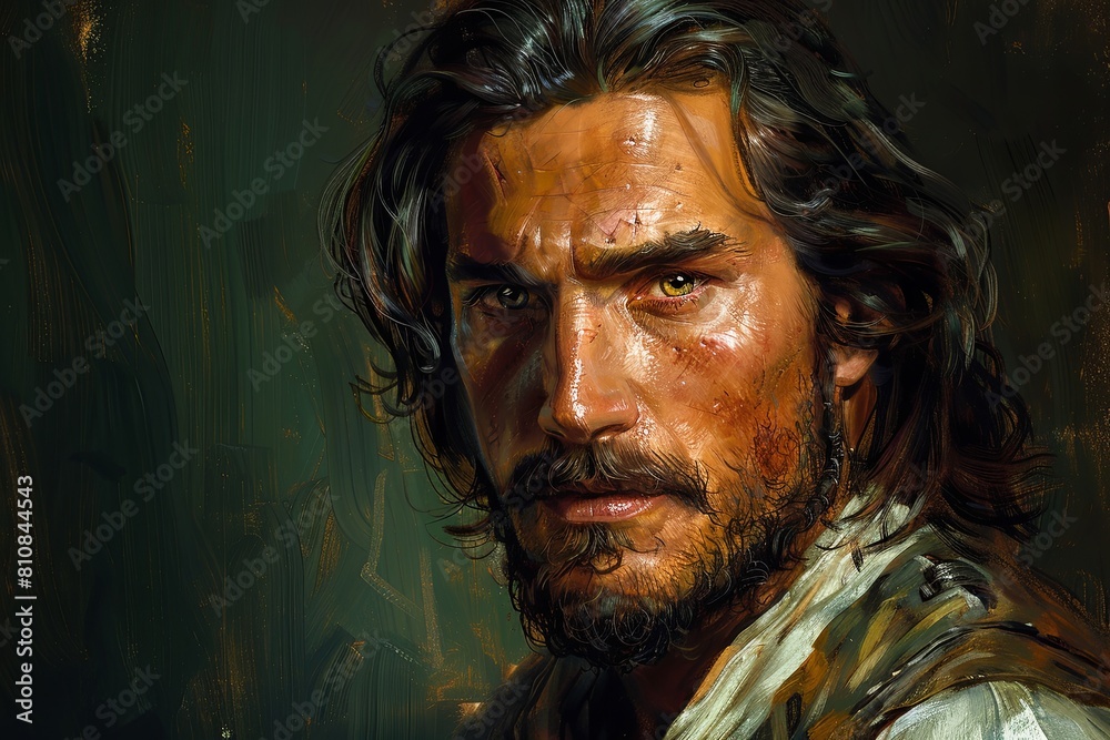Gritty RPG Character Portrait in Greg-Format: Detail-Oriented Fantasy Masterpiece Gritty RPG Character Portrait in Greg-Format: Detail-Oriented Fantasy Masterpiece
