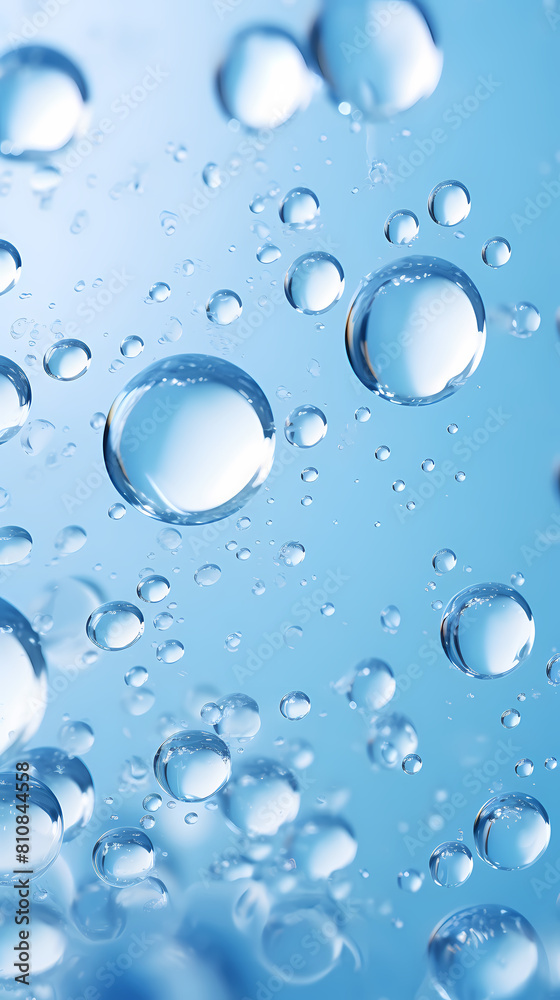 water drops on blue background water drops on blue background