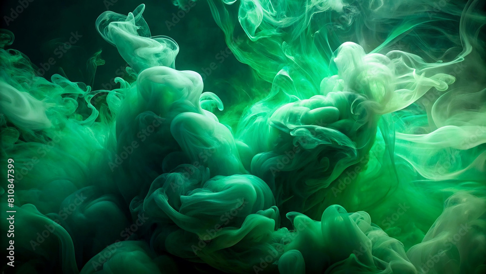 Smoke green background dark ground light smell toxic black bad fog stadium stink mist