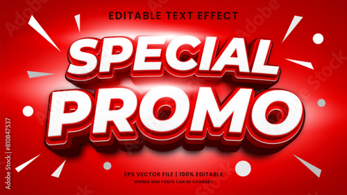 Special sale promo 3d editable text effect