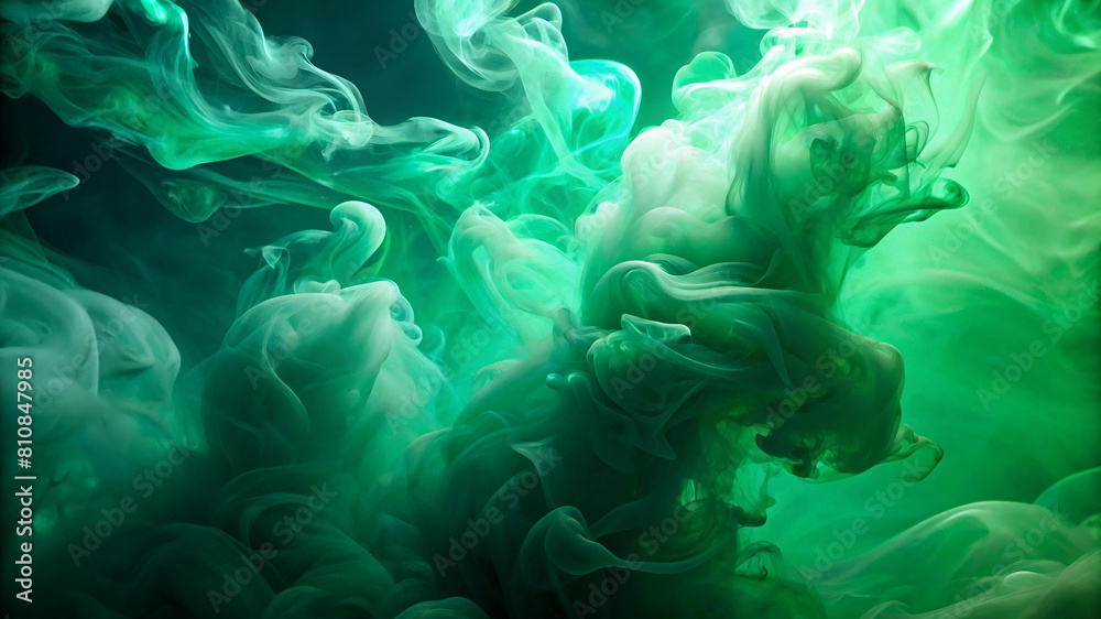 Smoke green background dark ground light smell toxic black bad fog stadium stink mist