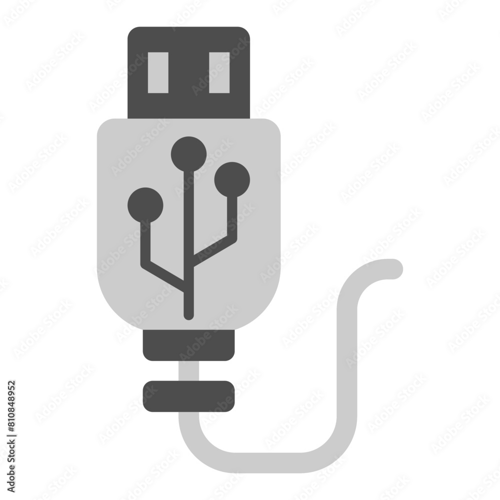 USB Cable Connector Dual Tone Classic USB Cable Connector Dual Tone Classic
