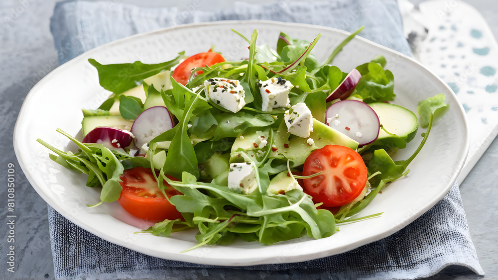 healthy food salad with cheese and tomatoes healthy food salad with cheese and tomatoes