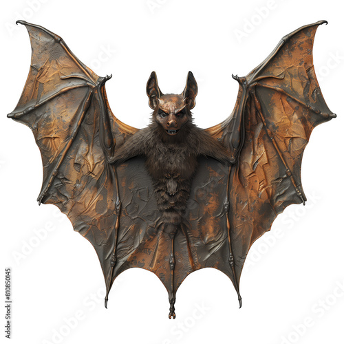 Creepy vampire bat for Halloween or horror Demon design theme