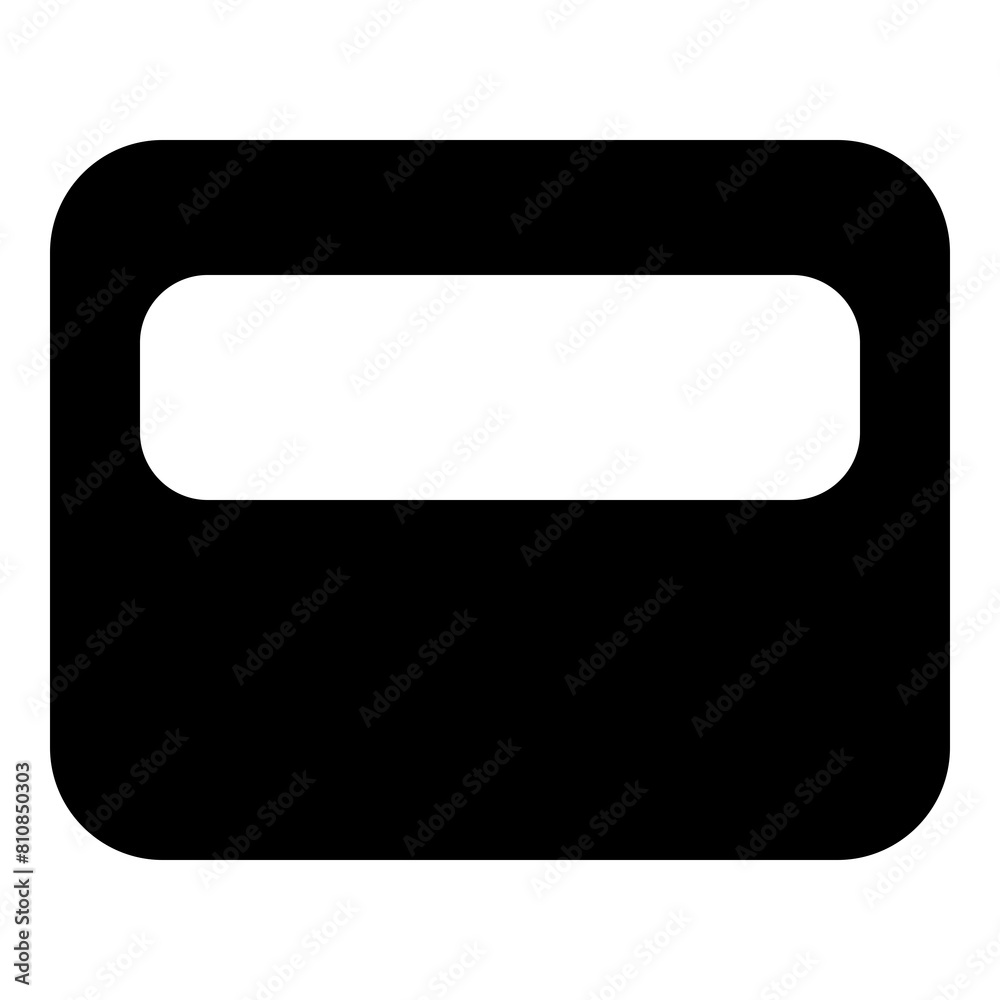 Card icon for id, payment and finance Card icon for id, payment and finance