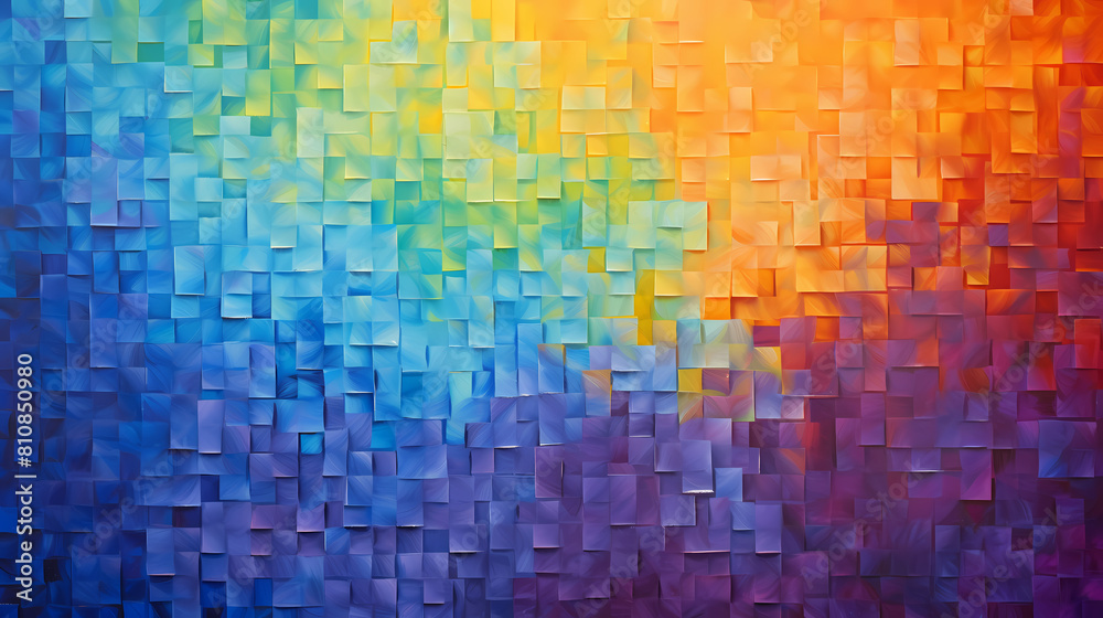 Abstract art made of small squares