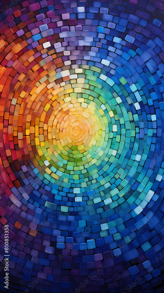 Abstract art made of small squares Abstract art made of small squares
