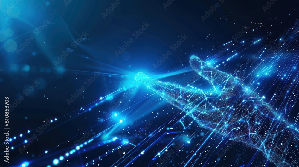 hand touching abstract network ,Global network connection concept, abstract concept hand touching abstract network ,Global network connection concept, abstract concept
