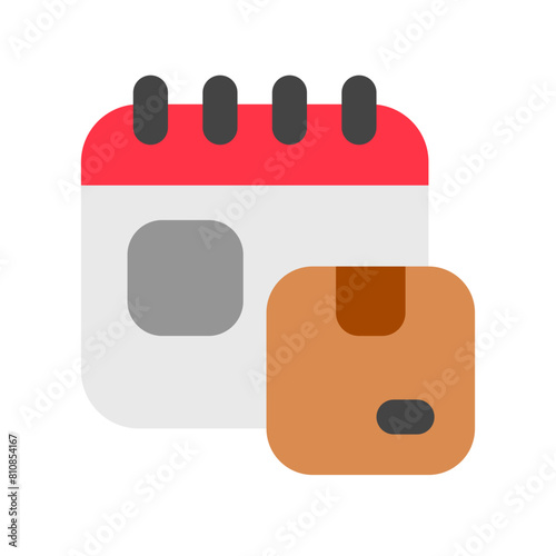 Editable package delivery schedule vector icon. Shipping, delivery, e-commerce, logistics. Part of a big icon set family. Perfect for web and app interfaces, presentations, infographics, etc