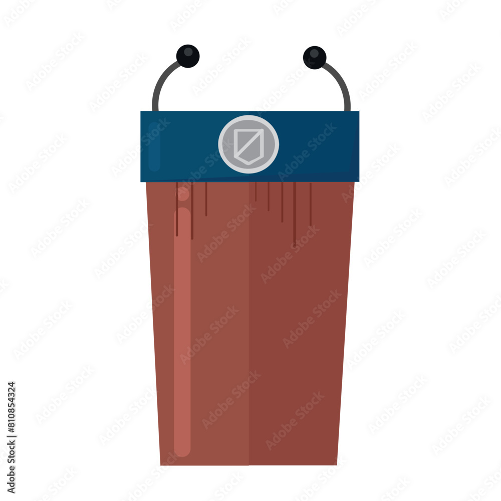 President podium icon clipart avatar logotype isolated vector ...